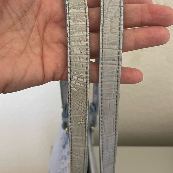 Brahmin Medium Asher Melbourne Leather Purse Periwinkle Blue - Picture 11 of 11